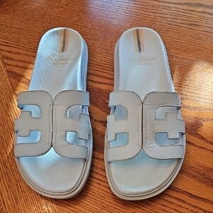 Sam Edelman Women's Light Blue Slide Sandals. Size 8